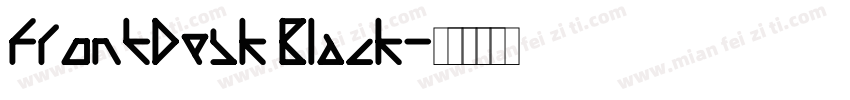 FrontDesk Black字体转换